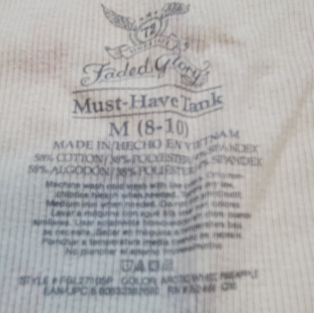 Faded Glory pineapple tank top - Picture 3 of 7